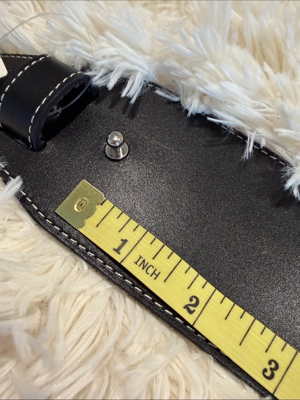 Anthropologie Wide Corset Leather Wrap Waist Belt Black SIZE Medium NEW - Picture 7 of 8